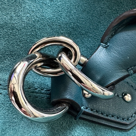 🔴SOLD!!!🔴Coach Teal Leather Tag - Picture 8 of 11